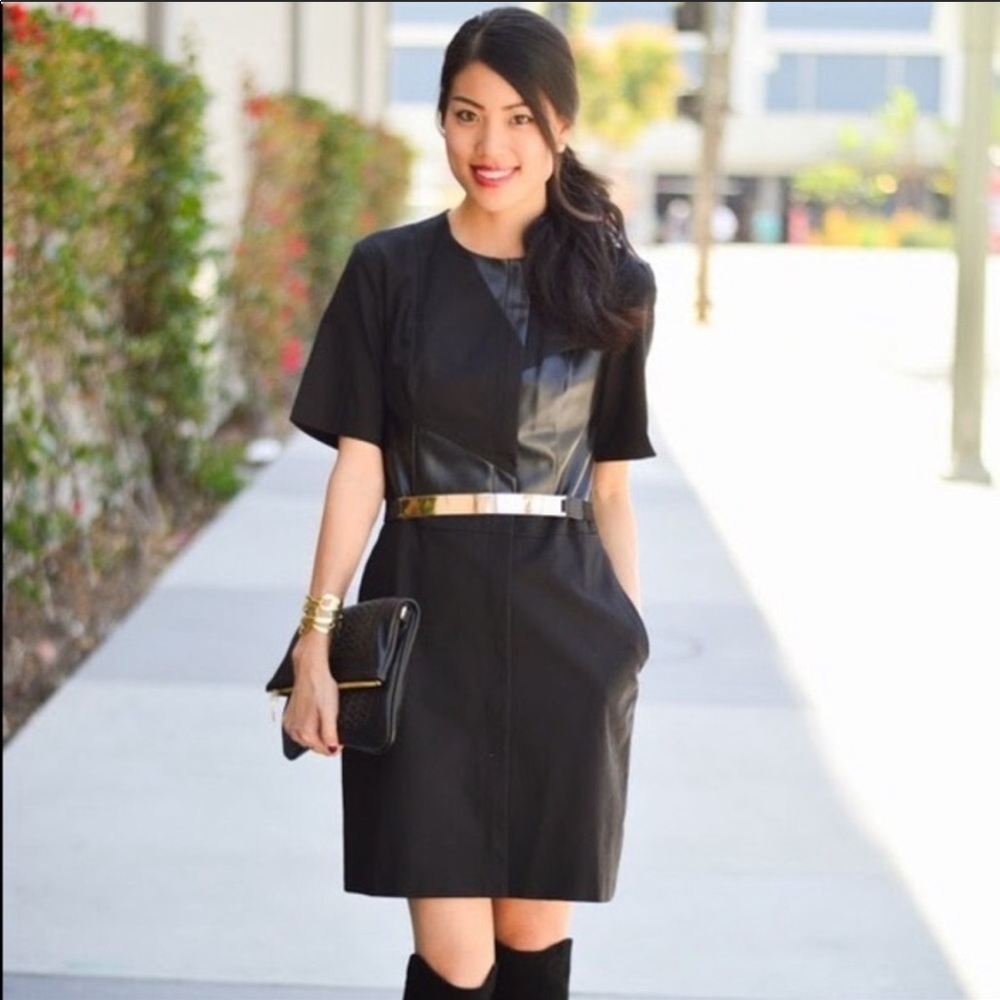 3:1 PHILIP LIM Edgy Little Black Dress Size 2